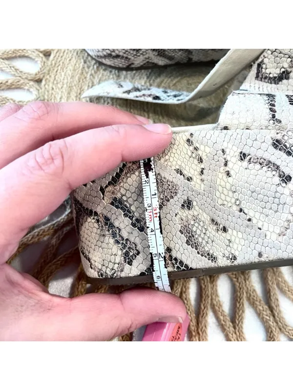 Matisse x AmuseSociety Runway Platform Sandal in Snakeskin Size 9 - Image 11