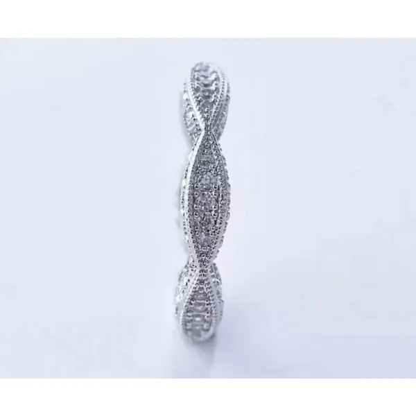NEW 1 Ct Pretty Pave Simulated‎ Diamond Eternity Wedding Band Ring, Size 10 - Image 7