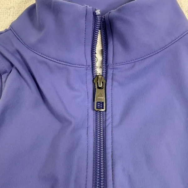 Vitality x Cosmopolitan Womens Purple Quarter Zip Athletic Crop Top Size S - Image 6