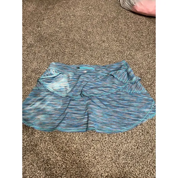 Ideology blue space-dyed performance tiered athletic skort XXL - Image 9