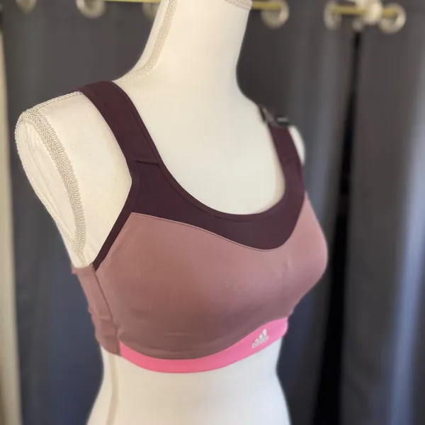 Adidas TLRD HS High Support Sports Bra XS D-DD Wonder Oxide aeroready NWT 32DD‎ - Image 5