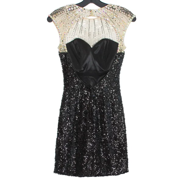 Clarisse Dress Sequin Embellished Cocktail Party Glam Evening Sparkly Black 0 - Image 7
