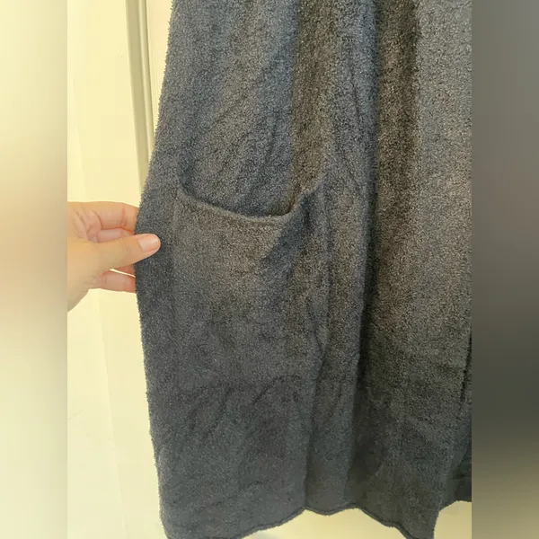 Women’s Barefoot Dreams CozyChic Lite Knit Black Cardigan Size XL - Image 3