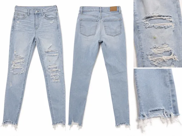 American Eagle High Rise Ripped Jeggings - Image 2