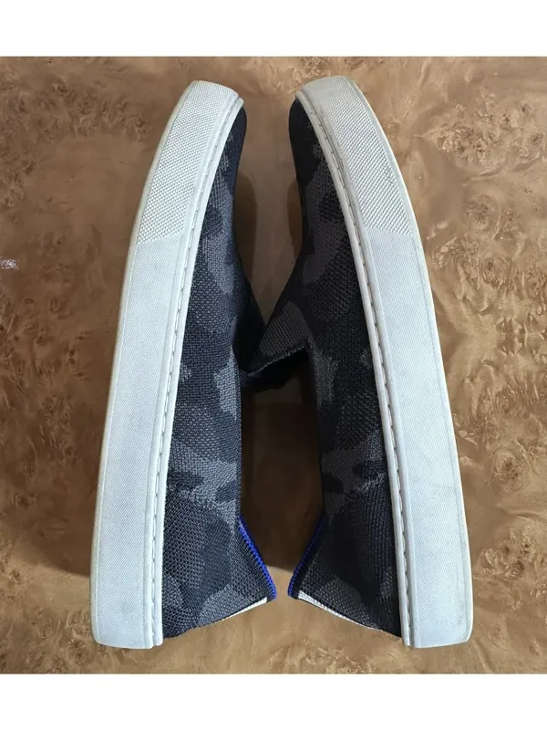 Rothy's The Original Slip-On Sneaker Grey Camo Knit Washable Sneakers Size 8 - Image 5