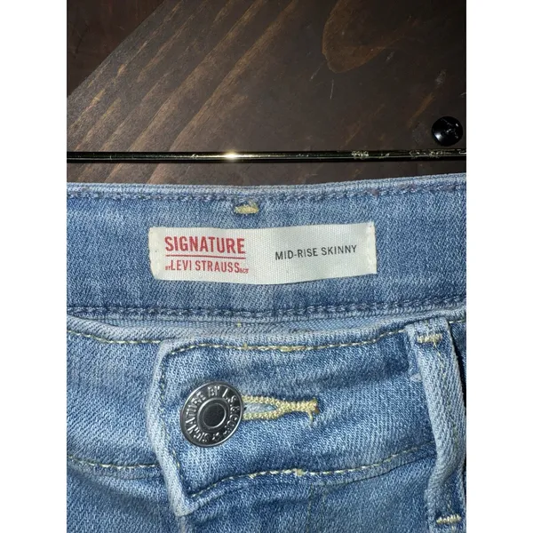 Levi Womens Jeans 10 M Levi's‎ Strauss Signature Mid Rise Skinny 30 X 30 - Image 2