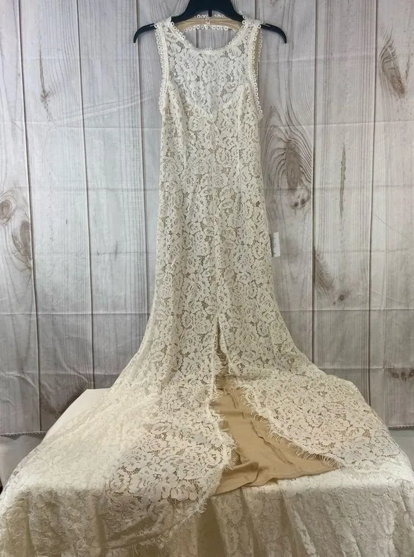 Lulu’s Love Everlasting White Floral Lace Mermaid Dress Brand New Size Medium - Image 10
