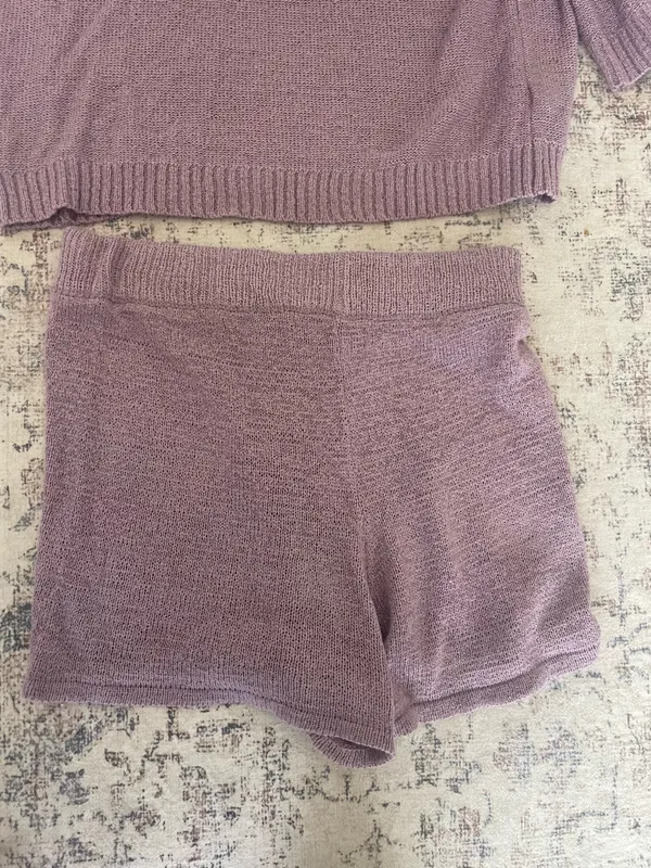 Purple Knit Lounge Set - Image 3