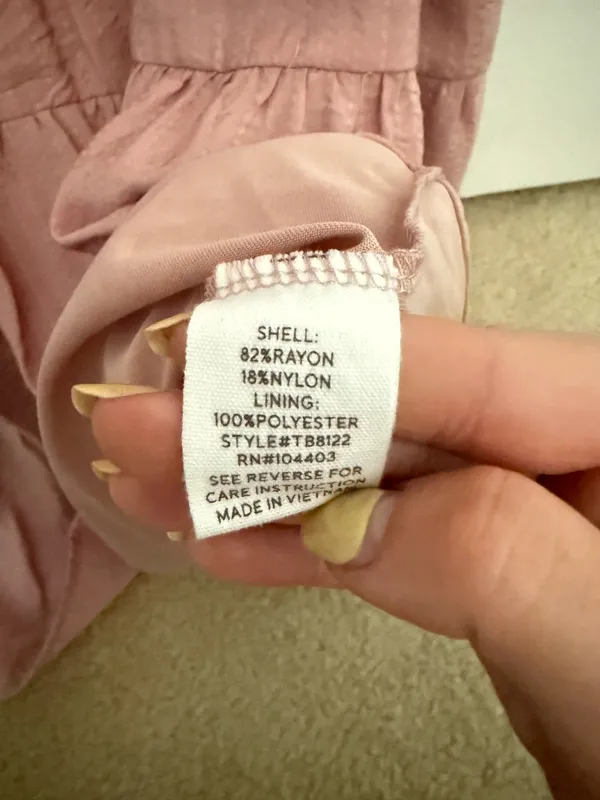 Blu Pepper Babydoll Dress Pink Large - Image 3