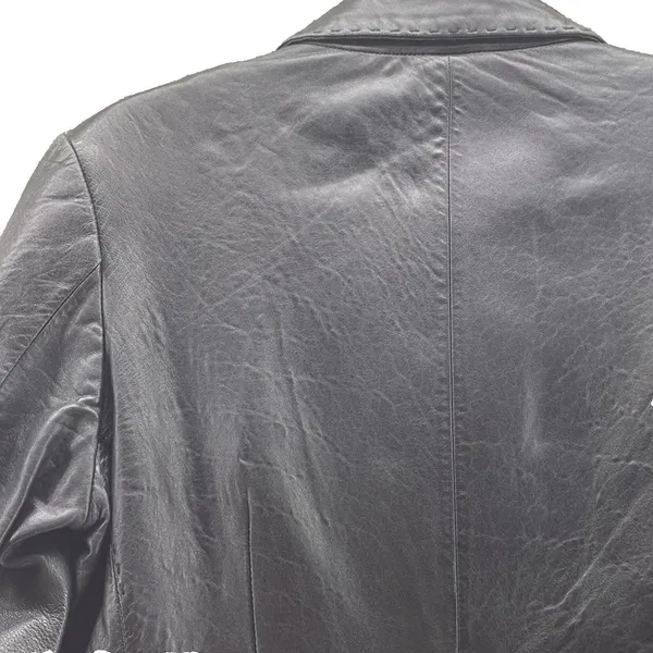 Vintage Mossimo Womens Blazer Jacket Size Small Leather Baddie Grunge Edgy‎ Punk - Image 4