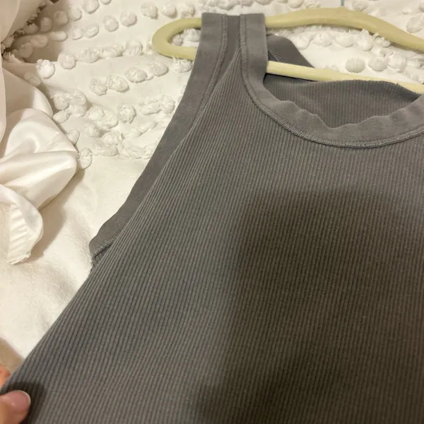 Brandy Melville Grey Tank Top - Image 3