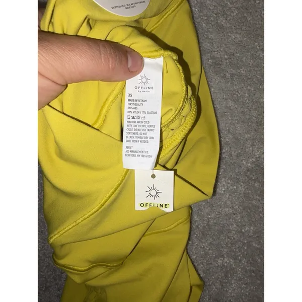 offline by aerie hi rise shorts bike Chartreuse NWT Xs - Image 4