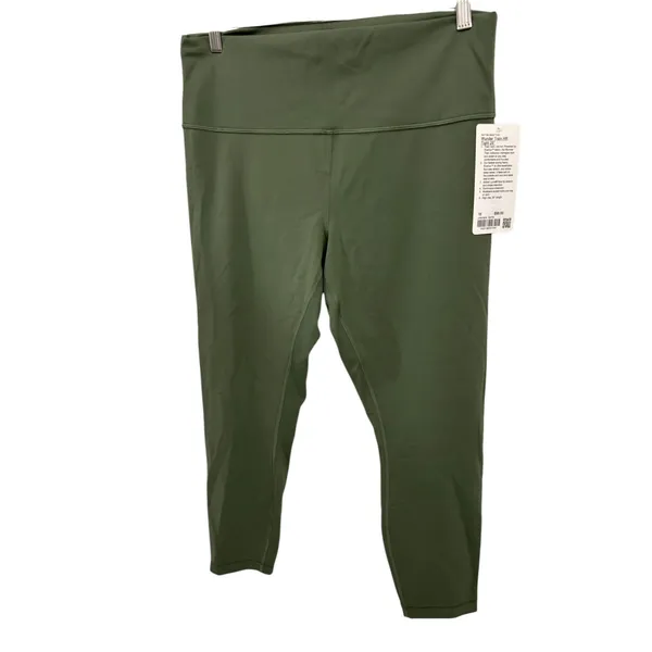 Lululemon Wunder Train High-Rise Tight 25" Green Twill Size 16 NWT Authentic - Image 4