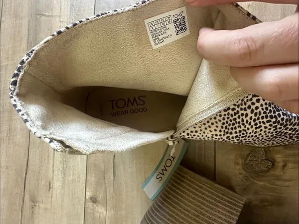 NWT Toms Genevieve Cheetah Animal Print Leather Ankle Booties Boots Sz 9 - Image 5