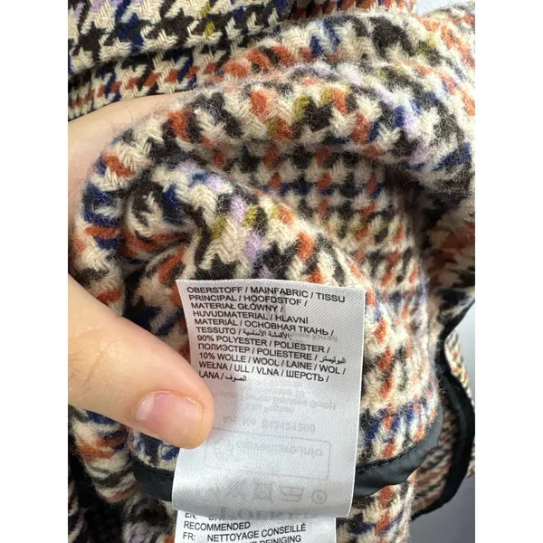 Women’s Ulla Popken Size 1X Multicolored Houndstooth Jacket - Image 5