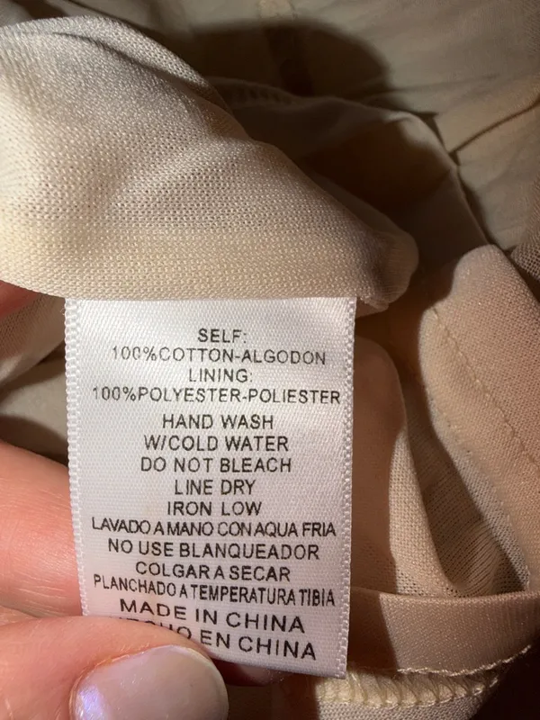 Listicle 100% Cotton Cream Midi Dress - Image 11