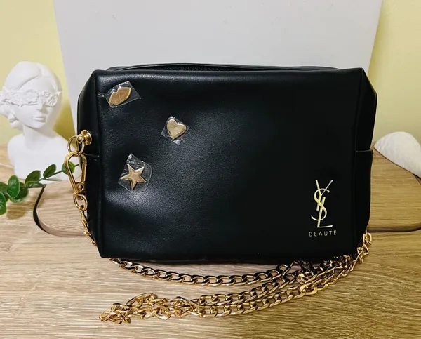 Yves Saint Laurent cosmetic Bag Pouch clutch Crossbody Bag - Image 3