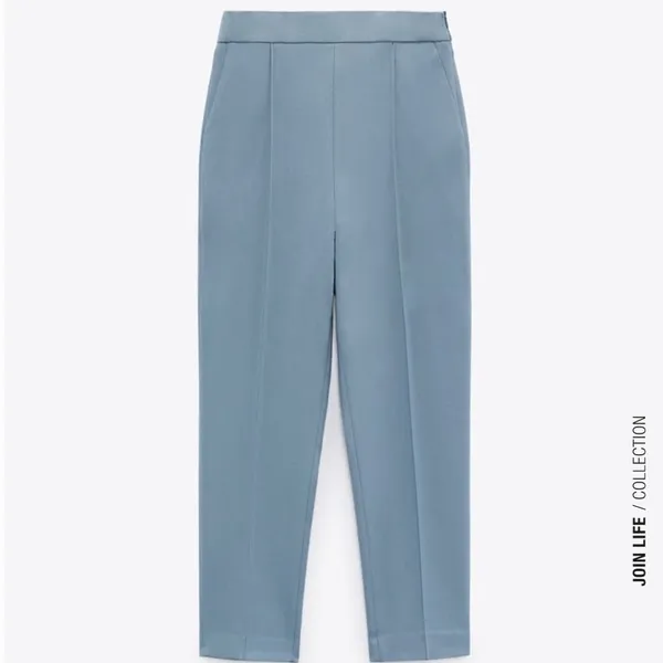 Zara HIGH WAISTED‎ STRAIGHT CUT PANTS - Image 5