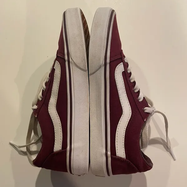 Vans Ward Burgundy Skate Low Top Sneakers Women’s Size 6.5 Lace Up - Image 6