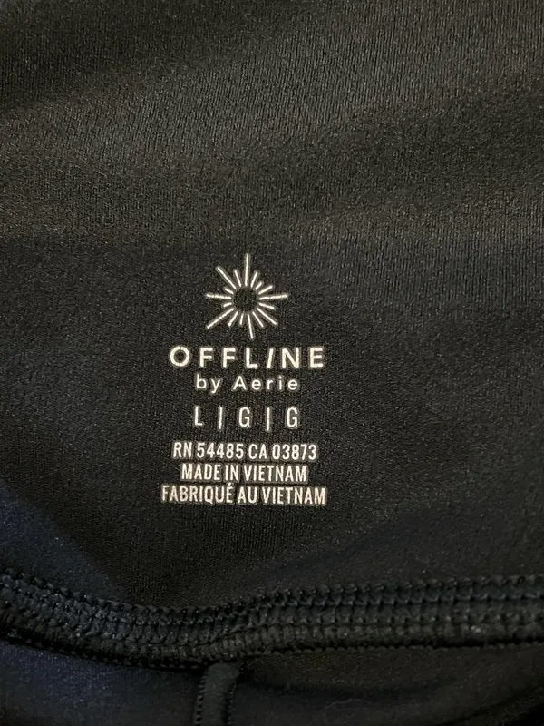 OFFLINE By Aerie Skort Womens Large Black Crossover Waist Lined Athletic - Image 4
