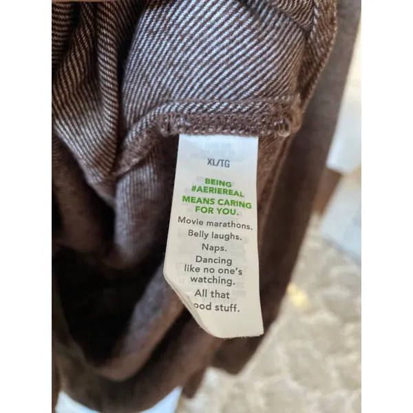 Aerie Lumberjane Button Up Shacket DISCONTINUED XL Brown Oversized Soft Textured - Image 6