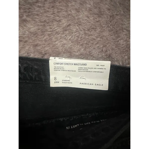 American Eagle Bootcut Jeans Black Size 8 - Image 4