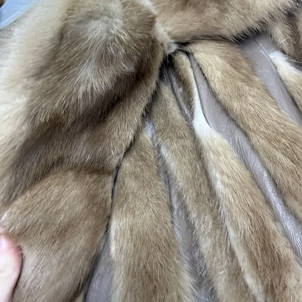 Vintage Max David Furs Genuine Mink Fur With Leather Trim Coat Women's‎ 20x34 - Image 7