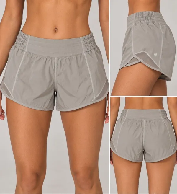 Lululemon Speed Up Shorts Size 0 Gray High Rise Running Athletic - Image 2