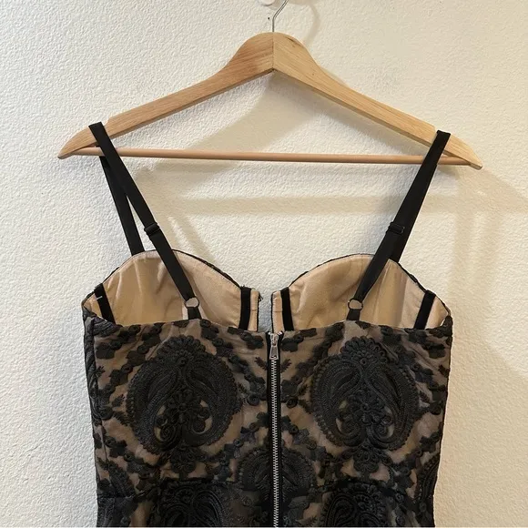Bebe x Naven Women’s Bustier Crisscross Cocktail‎ Mini Dress Size 4 - Image 10