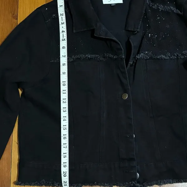 Day Trip Black Denim Jacket - Image 4
