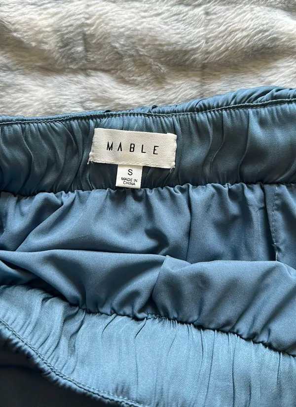 Satin Skort Blue - Image 2