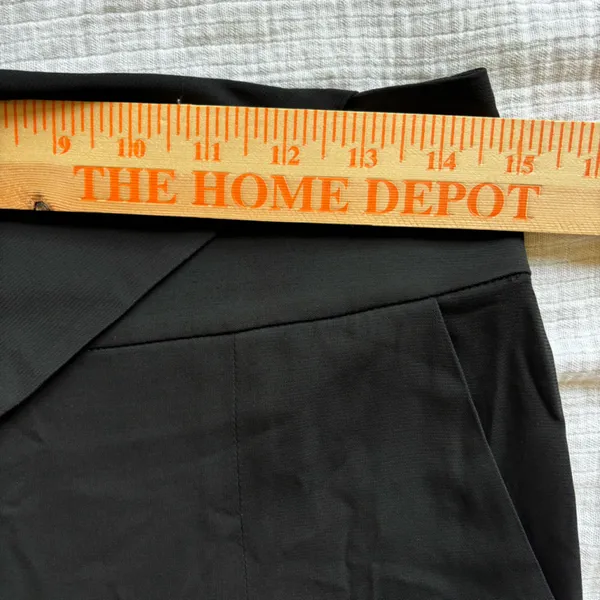 Michelle Mason Women's Size 6 Drape‎ Black Dress Pants Trousers - Image 11