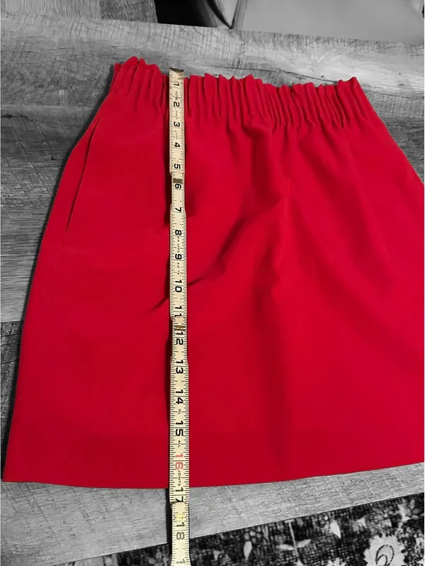 J.Crew Red Women's Chic Skirt - Size 00 - Image 3