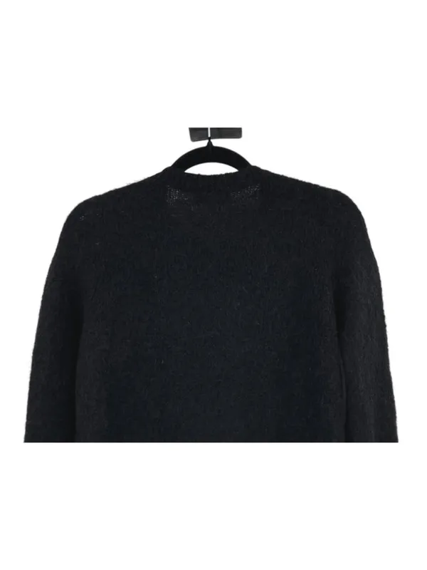 Sézane La Maille Black Sweater Floral Embroidery Size XS Cottage Folk Nouveau - Image 10