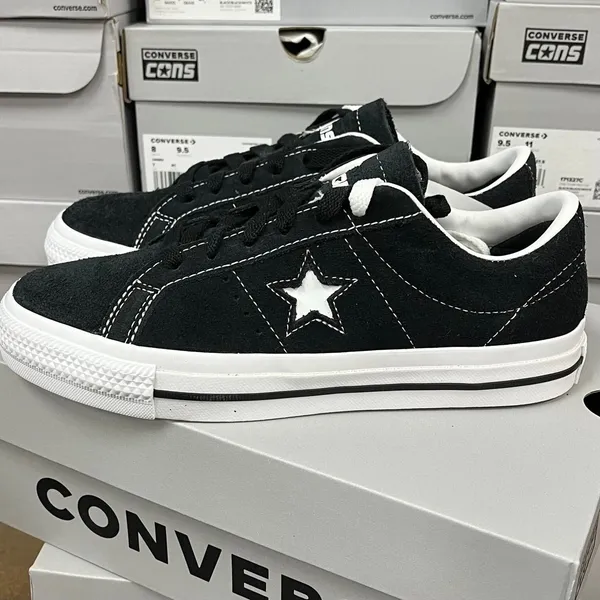 Converse Men's Black Trainers - Image 5