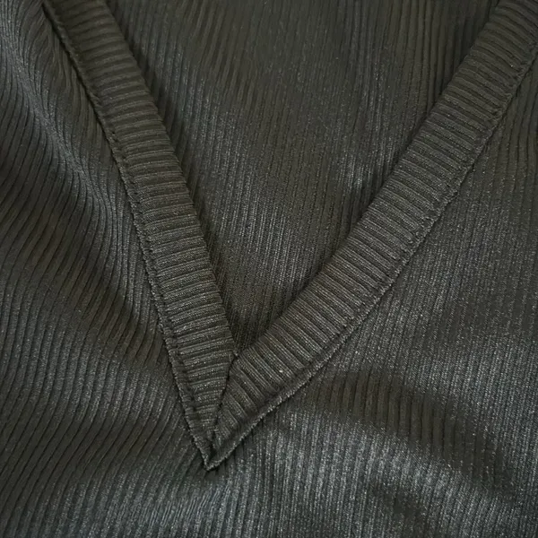 Black Longsleeve Bodysuit Size M - Image 3