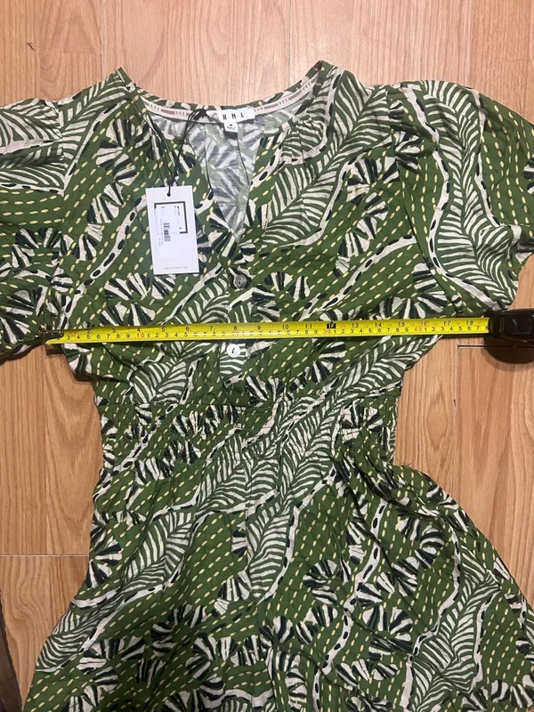 NWT ladies med tropical green white stretch romper - Image 6