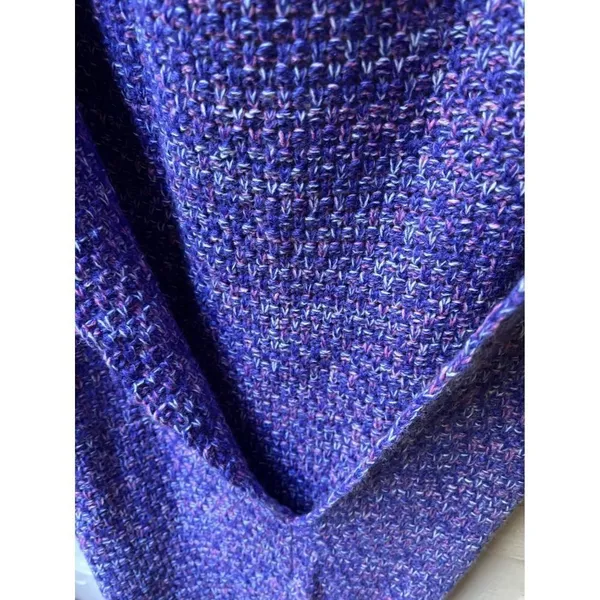 Mermaid Snuggle Blanket Purple pink white Adult Size Tail Knit Sleeping Bag - Image 4
