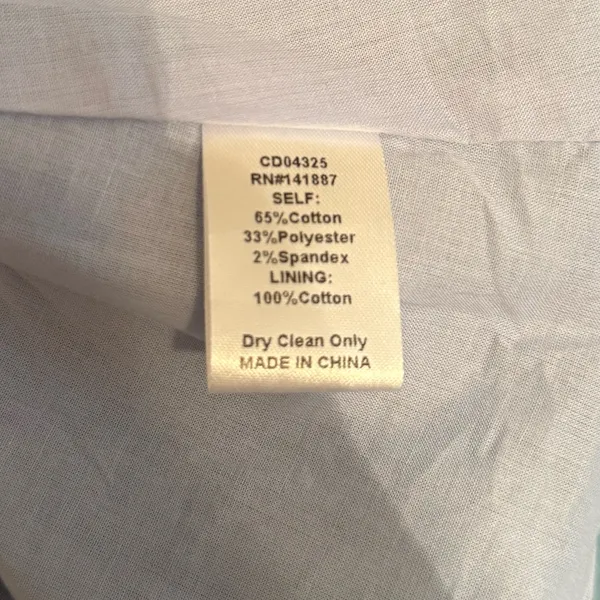 Tcec Light Denim Bow Puff Sleeve Dress - Image 6