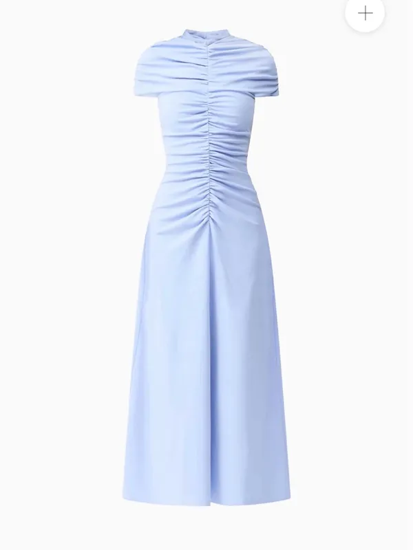 NWT Valencia High Neck Maxi Dress in Blue Size M - Image 6