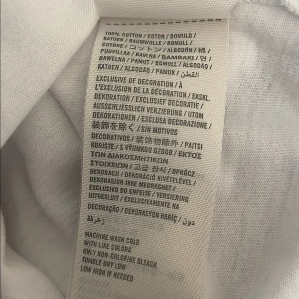 Abercrombie & Fitch 3/4” Sleeve Gray & White jersey tee size small vintage Y2K - Image 6