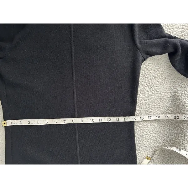 Madewell $168 Merino Wool Sweater Midi Dress Black NT938 Size S - Image 15