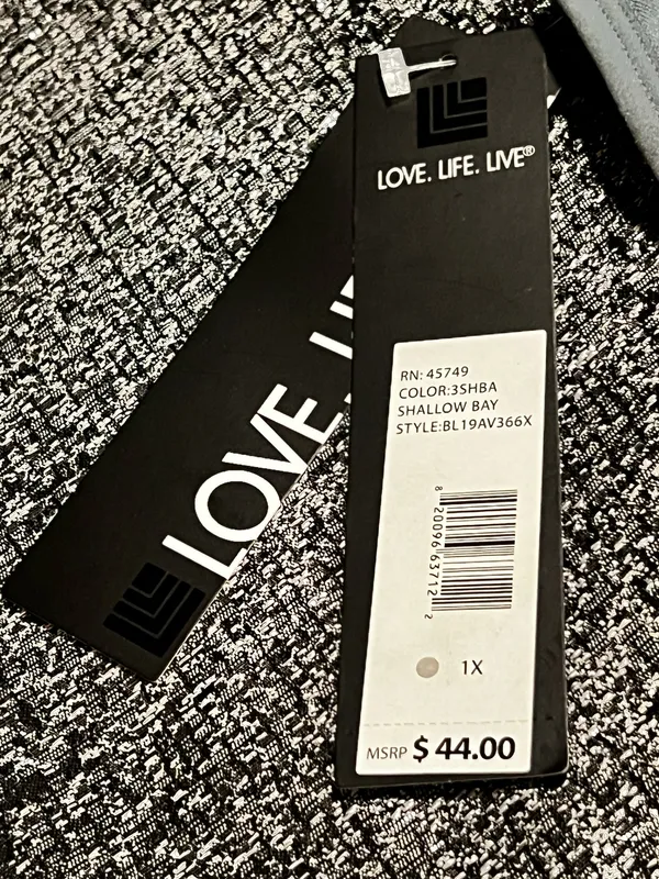 Love this life Womens 1X NWT Sports Bra with padding - Image 7
