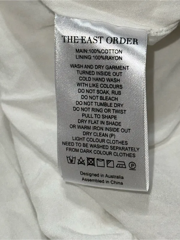 The East Order Women’s Size L White Cotton Lace Up Front Tank Mini Dress - Image 5