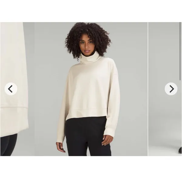 Lululemon Softstreme Turtleneck Pullover White Opal 6 women - Image 9