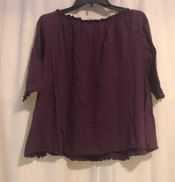 🥳Host Pick 6/18 🥳 🎉 4 for $20 New Addition Maternity Peasant Blouse Purple Size undefined - Image 4