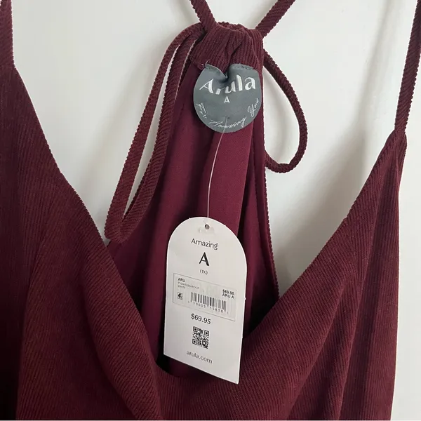 NEW Arula Burgundy Skirtall Dress Plus Size A / 1X NWT - Image 5