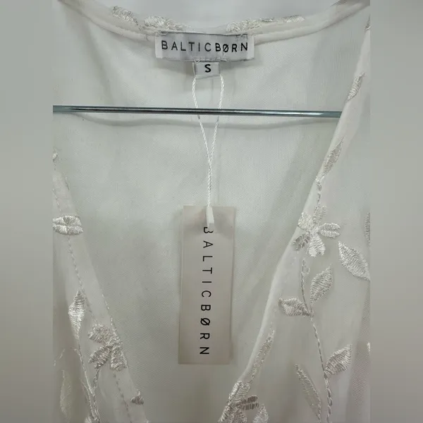 Baltic Born Marseille Lace Dress‎ White Maxi Size Small - Image 5