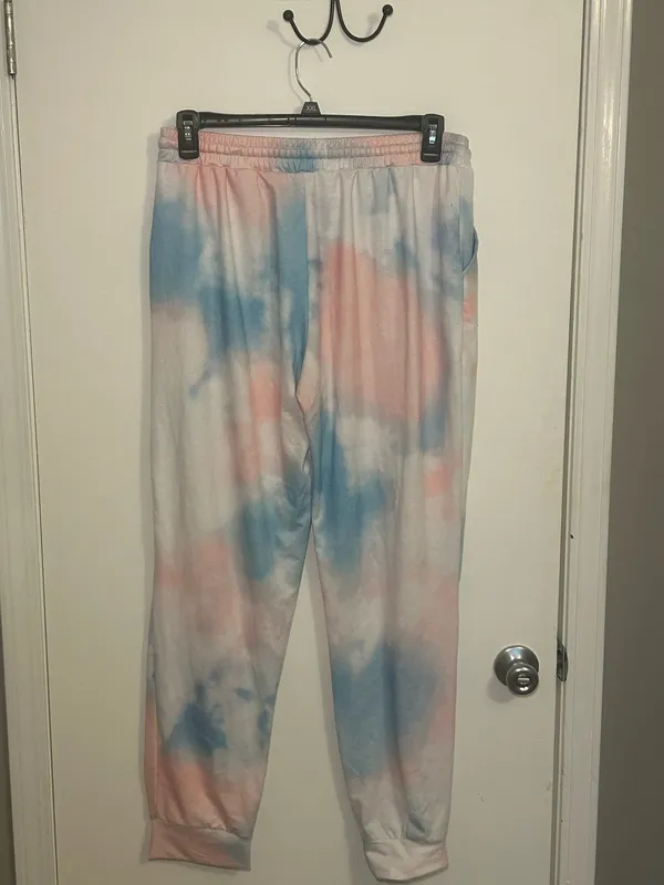 Tie Dye sweatpants Blue Size XL - Image 2