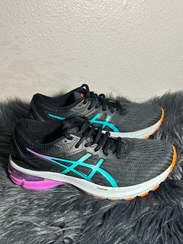 ASICS GT-2000 9 Trail Edition Running Walking Black/Baltic Jewel Sneakers Sz6.5 - Image 7